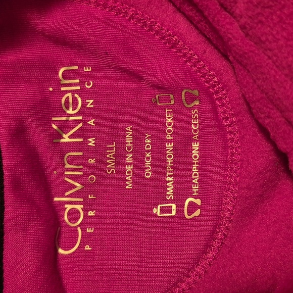 Calvin Klein Magenta Fleece Jacket SZ.S NWT - Picture 4 of 6